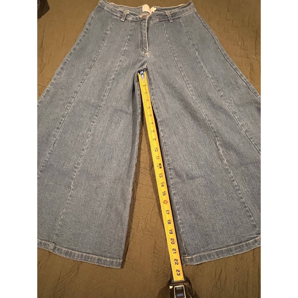 Dream Modes‎ Wide Leg Capri  Blue Jeans Size 8